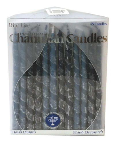 JANUKA CANDLES COLORED BLUE EX-LG 28003