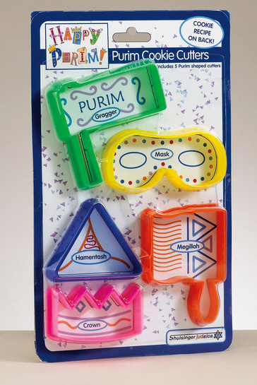 PLASTIC PURIM COOKIE CUTTERS KWP-13165