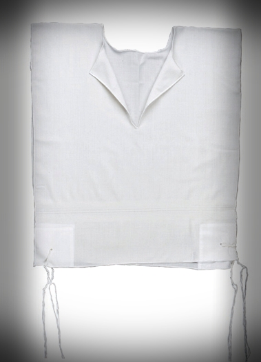 TZITZIT COTTON V NECK ADULT SEFARDI