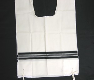 TZITZIT WOOL #24 AVODAT YAD JABAD-BLACK