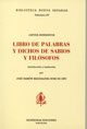 LIBRO DE PALABRAS Y DICHOS DE SABIOS Y F